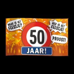 Gevelvlag Waar Is Het Feestje - 50 Jaar