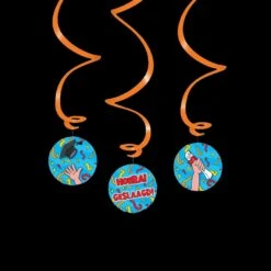 Decoratie Cartoon - Hoera Geslaagd