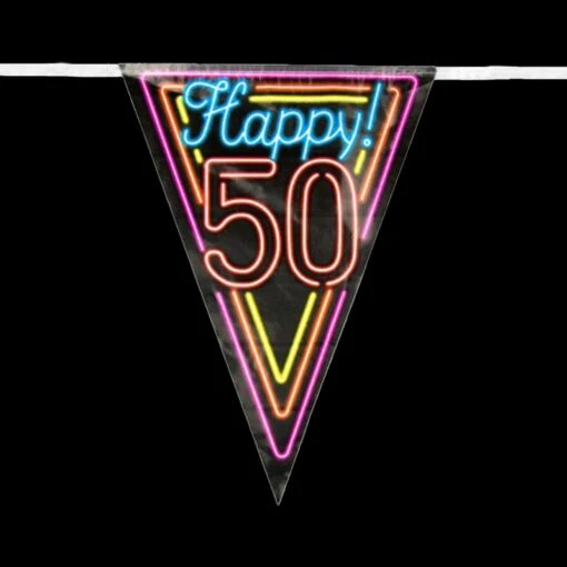 Vlaggenlijn Neon - 50 Jaar - Afbeelding 2