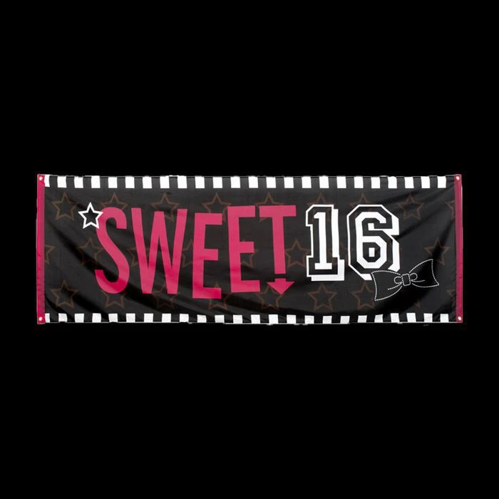 Boland Polyester Banner - Sweet 16 1 Boland Polyester Banner - Sweet 16