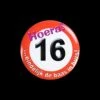 Button Verkeersbord - Hoera 16