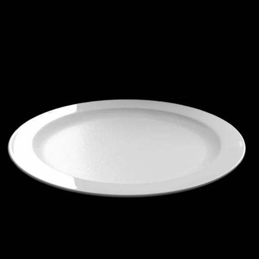 Kunststof Bord - 27cm - Wit