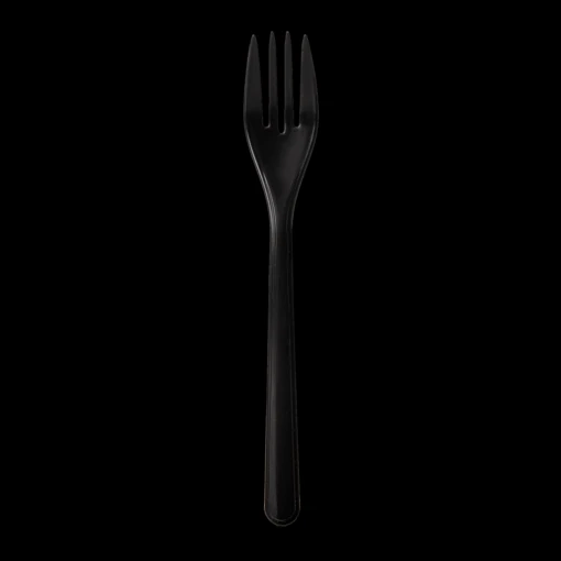 Kunststof Vork Circulware – 18,5cm – Zwart - 50 Stuks