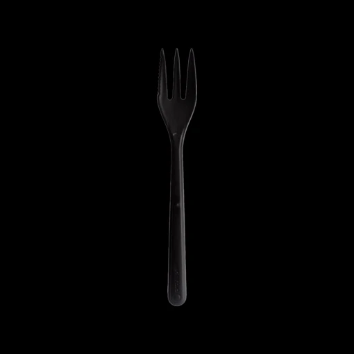 Kunststof Snackvork Circulware – 13cm – Zwart - 50 Stuks