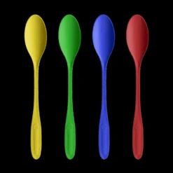 Kunststof Sorbetlepel Circulware – 17,5cm – Multicolor - 100 Stuks