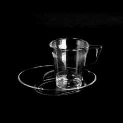 Kunststof Espresso Kopje - 9cl - Transparant