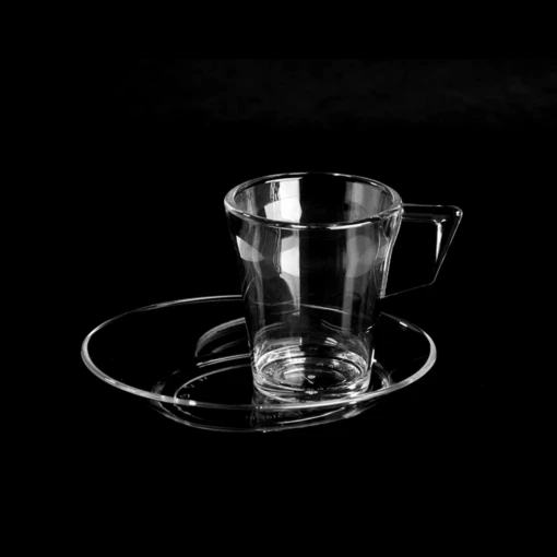 Kunststof Espresso Kopje - 9cl - Transparant