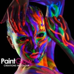 Blacklight Face&body Verf 50ml - Neon Blauw