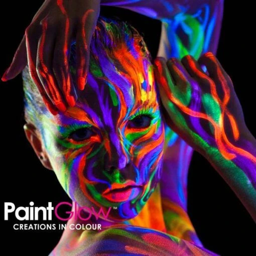Blacklight Face&body Verf 50ml - Neon Blauw
