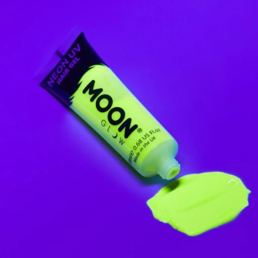 UV Lichtgevende Haargel 20ml - Neon Geel