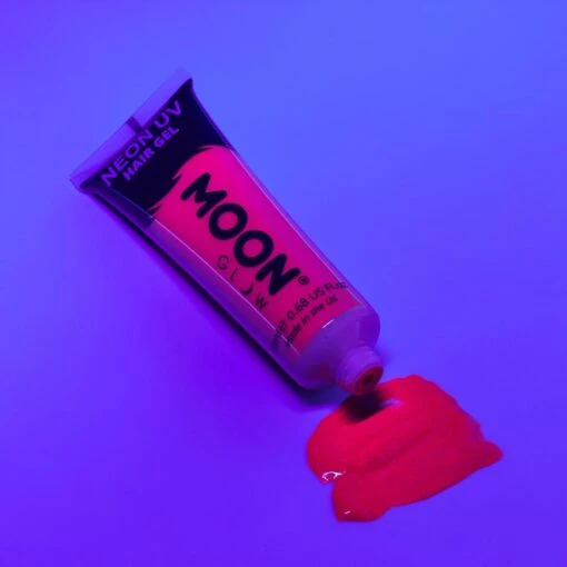 UV Lichtgevende Haargel 20ml - Neon Rood
