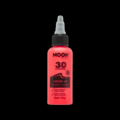 UV Lichtgevende Textiel Verf 30ml - Neon Rood -Boland Winkel 444 img 1 uv lichtgevende textiel verf 30ml neon rood