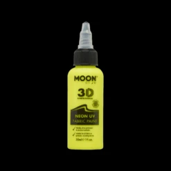 UV Lichtgevende Textiel Verf 30ml - Neon Geel -Boland Winkel 448 img 1 uv lichtgevende textiel verf 30ml neon geel