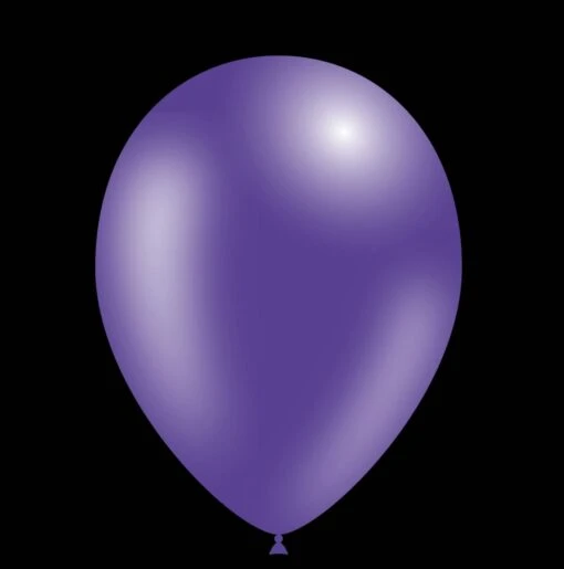 Paarse Ballonnen - Metallic - 26cm - Afbeelding 2