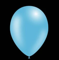 Lichtblauwe Ballonnen - Metallic - 26cm