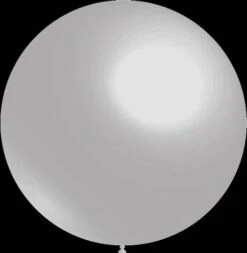 Zilveren Ballonnen - Metallic - 87cm