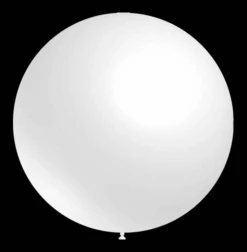 Witte Ballonnen - Metallic - 87cm