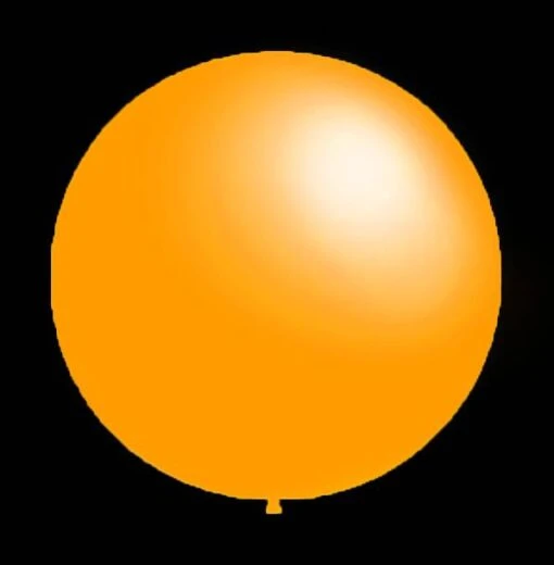 Okergele Ballonnen - Rond - 30cm
