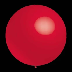 Rode Ballonnen - Metallic Rond - 28cm