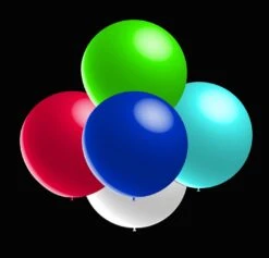 Gekleurde Ballonnen - Metallic Rond - 28cm