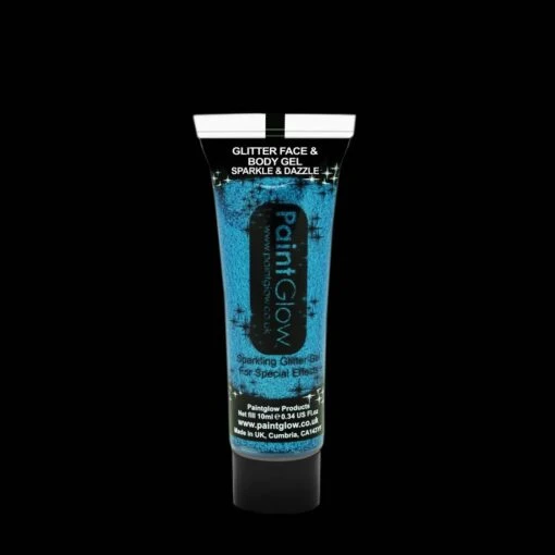 Glitter Face & Body Gel 10ml - Blauw - Afbeelding 2