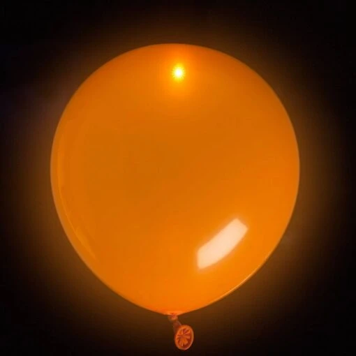 LED Ballon Oranje - Afbeelding 4