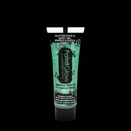 Glitter Face & Body Gel 10ml - Turquoise - Afbeelding 2