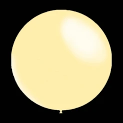 Gebroken Witte Ballonnen - Metallic Rond - 28cm