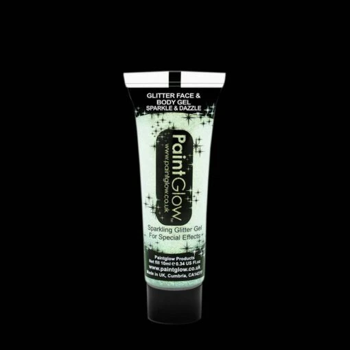 Glitter Face & Body Gel 10ml - Wit