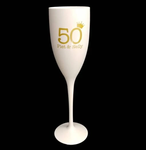 Kunststof Champagneglazen - 15cl - Wit