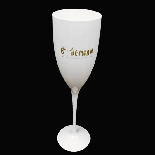 Kunststof Champagneglazen - 15cl - Wit - Afbeelding 2