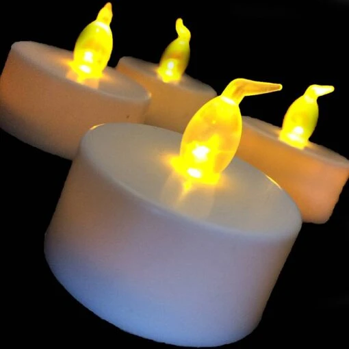 LED Waxinelichtjes - Geel - Afbeelding 2