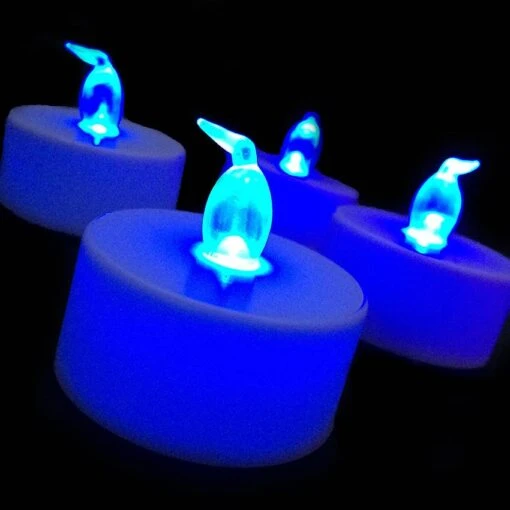 LED Waxinelichtjes - Blauw - Afbeelding 2