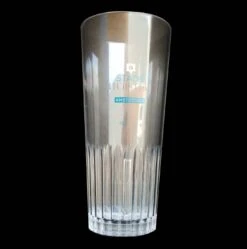 Kunststof Bierglazen Ribbel - 25cl - Transparant