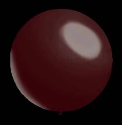 Bordeaux Rode Ballonnen - Metallic Rond - 28cm