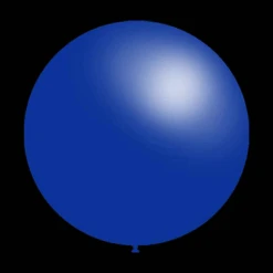 Blauwe Ballonnen - Metallic Rond - 28cm